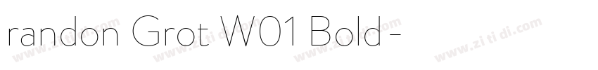 randon Grot W01 Bold字体转换
